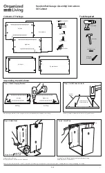 Organized Living freedomRail Garage GOCabinet Assembly Instructions предпросмотр