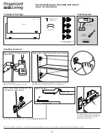 Organized Living freedomRail GOCabinet Assembly Instructions предпросмотр