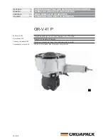 Orgapack OR-V 41 P Operating And Safety Instructions Manual preview