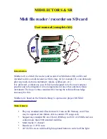 Preview for 1 page of Orgautomatech MIDILECTOR S User Manual