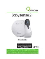 Preview for 2 page of Oricom babysense 2 User Manual