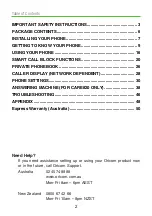 Preview for 2 page of Oricom CARE620 Series User Manual