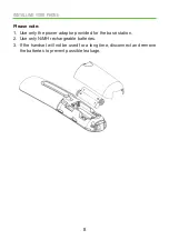 Preview for 8 page of Oricom CARE620 Series User Manual