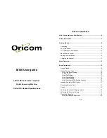 Oricom DECT MI40 User Manual preview