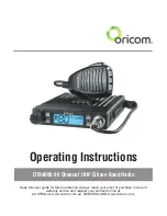 Oricom DTX4000 Operating Instructions Manual preview