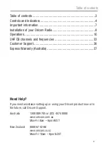 Preview for 3 page of Oricom DTX4300 Operating Instructions Manual