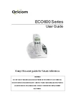 Preview for 1 page of Oricom ECO600 User Manual