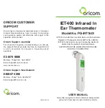 Oricom IET400 User Manual предпросмотр