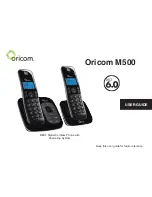 Oricom M500 User Manual preview