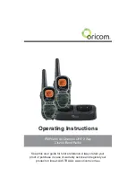 Preview for 1 page of Oricom PMR1280 Operating Instructions Manual