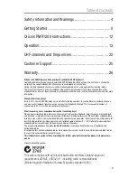 Preview for 3 page of Oricom PMR1280 Operating Instructions Manual