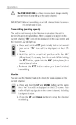 Preview for 14 page of Oricom PMR1290 Operating Instructions Manual