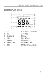 Preview for 18 page of Oricom PMR1300 Operating Instructions Manual