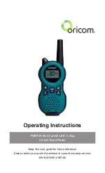 Preview for 2 page of Oricom PMR795 Operating Instructions Manual