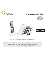 Предварительный просмотр 2 страницы Oricom Professional Series PRO910 User Manual