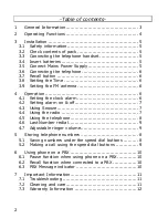 Preview for 2 page of Oricom TCR10 User Manual