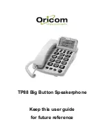 Oricom TP88 User Manual preview