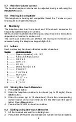 Предварительный просмотр 7 страницы Oricom TP9 Manual