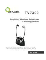 Preview for 1 page of Oricom TV7300 User Manual