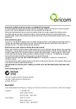 Preview for 2 page of Oricom UHF058 User Manual