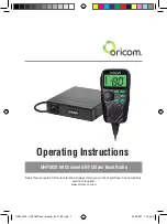 Oricom UHF182X Operating Instructions Manual preview