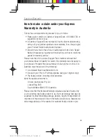 Preview for 30 page of Oricom UHF2190 Operating Instructions Manual