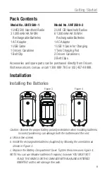 Preview for 9 page of Oricom UHF2500 Operating Instructions Manual