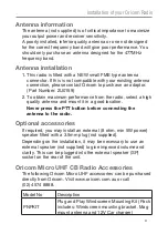 Preview for 9 page of Oricom UHF305 Operating Instructions Manual