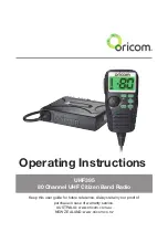 Preview for 1 page of Oricom UHF395 Operating Instructions Manual