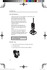 Preview for 12 page of Oricom UHF5500 Operating Instructions Manual