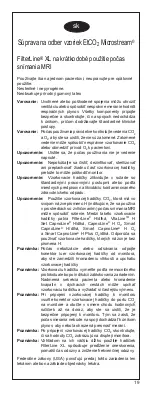 Preview for 19 page of Oridion Microstream FilterLine XL Directions For Use Manual