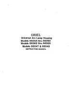 Preview for 37 page of Oriel 66180 Manual