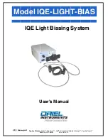 Oriel IQE-LIGHT-BIAS User Manual preview