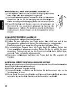 Предварительный просмотр 24 страницы Orient AA F69 Instruction Manual