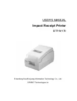 Предварительный просмотр 1 страницы Orient BTP-M170 User Manual