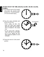 Предварительный просмотр 12 страницы Orient DA 40R Instruction Manual