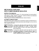 Orient EW 46F Instruction Manual предпросмотр