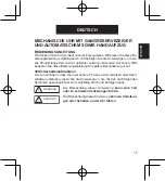 Предварительный просмотр 17 страницы Orient FFD0E004W0 Instruction Manual