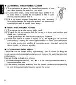 Preview for 9 page of Orient OrientStar DIVER'S WATCH 200m Instruction Manual