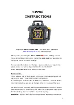 Orient SP206 Instructions Manual предпросмотр