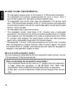 Preview for 16 page of Orient TZ(KFE) Instruction Manual