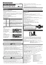 Предварительный просмотр 2 страницы Oriental motor AM1 A Series Operating Manual