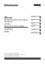 Предварительный просмотр 1 страницы Oriental motor aSTEP AZ mini Driver User Manual