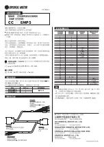 Предварительный просмотр 3 страницы Oriental motor CC EMP5 Series Operating Manual