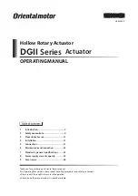 Предварительный просмотр 1 страницы Oriental motor DGB130R Operating Manual