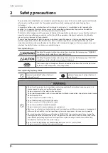 Preview for 8 page of Oriental motor DGII Series Operating Manual