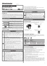 Preview for 5 page of Orientalmotor MB S Series Operating Manual