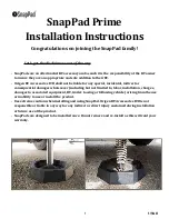 Origen RV Accessories SnapPad Prime Installation Instructions preview