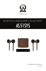 Предварительный просмотр 1 страницы Origin Acoustics ACOUSTIC LANDSCAPE AS51 SAT Installation Manual