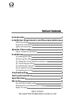 Preview for 2 page of Origin Acoustics E60 Installation Manual